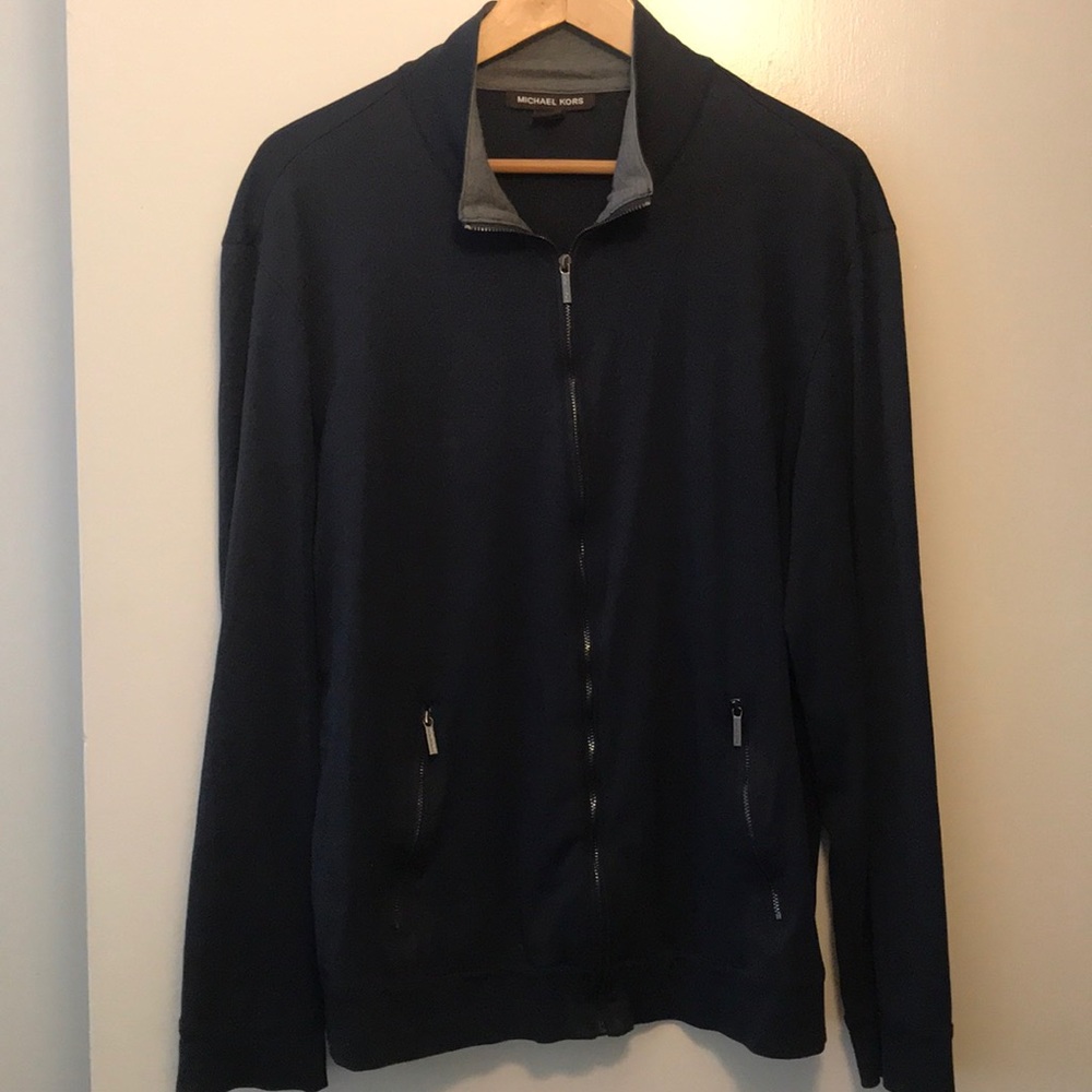 Navy blue Michael Kors Lightweight Zip Jacket